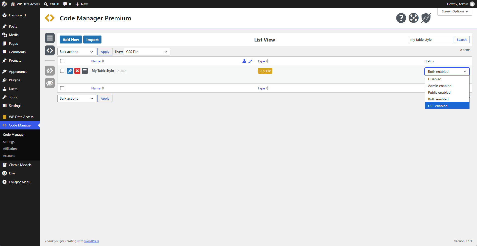 Code Manager - CSS File