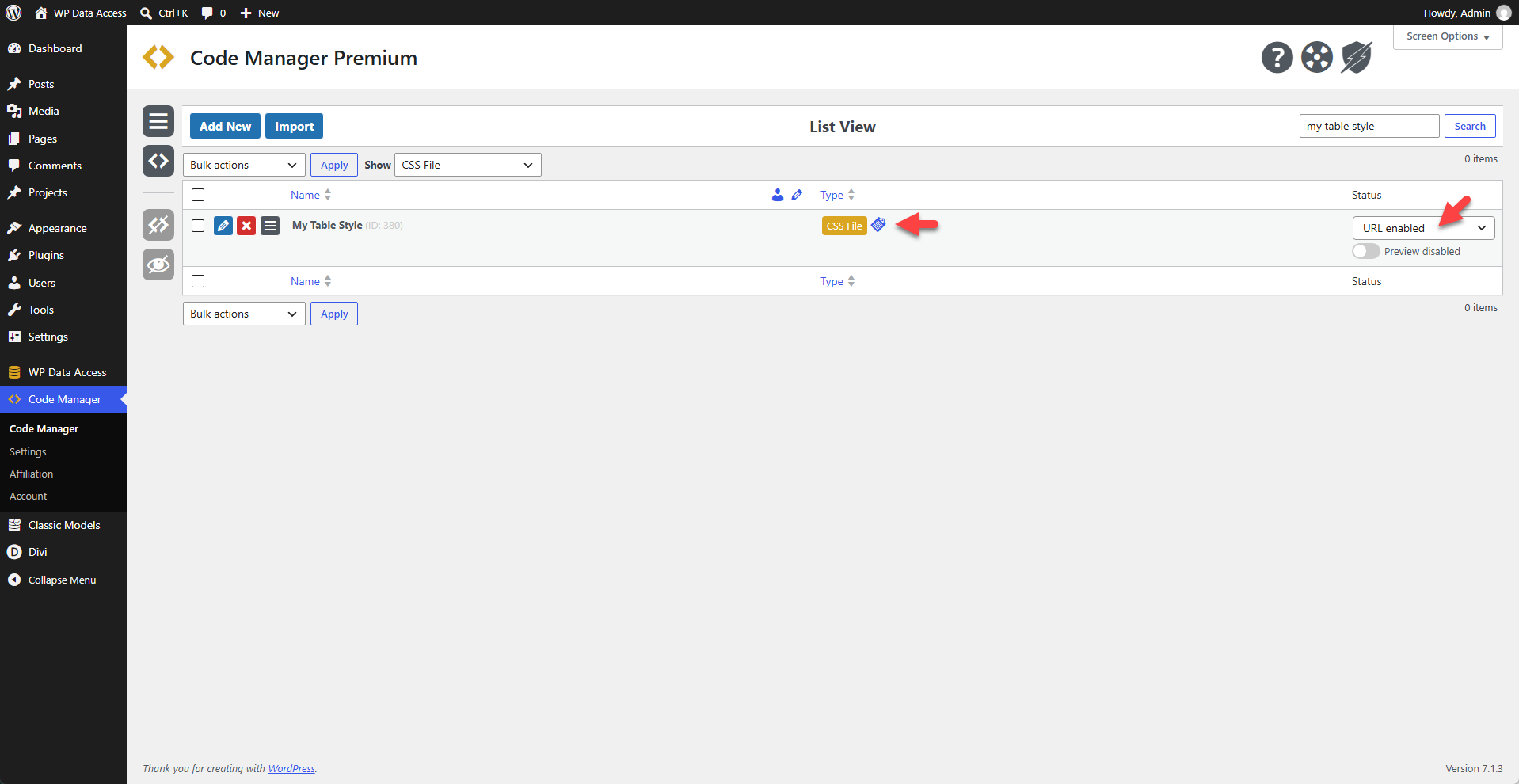 Code Manager - CSS File